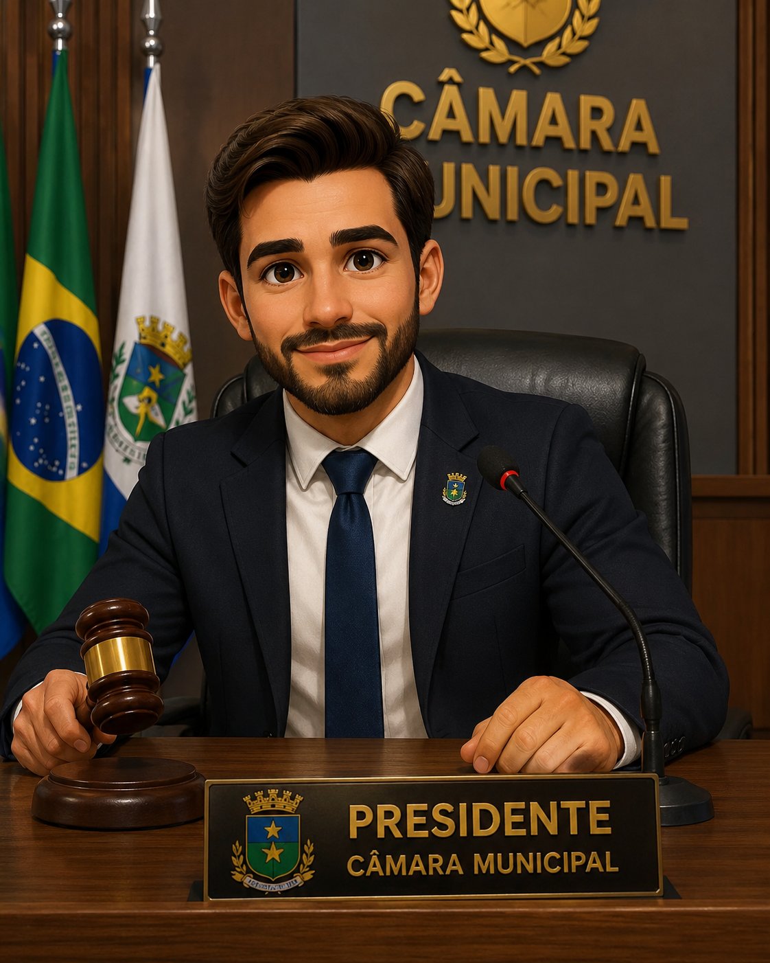O Presidente da Câmara Municipal.