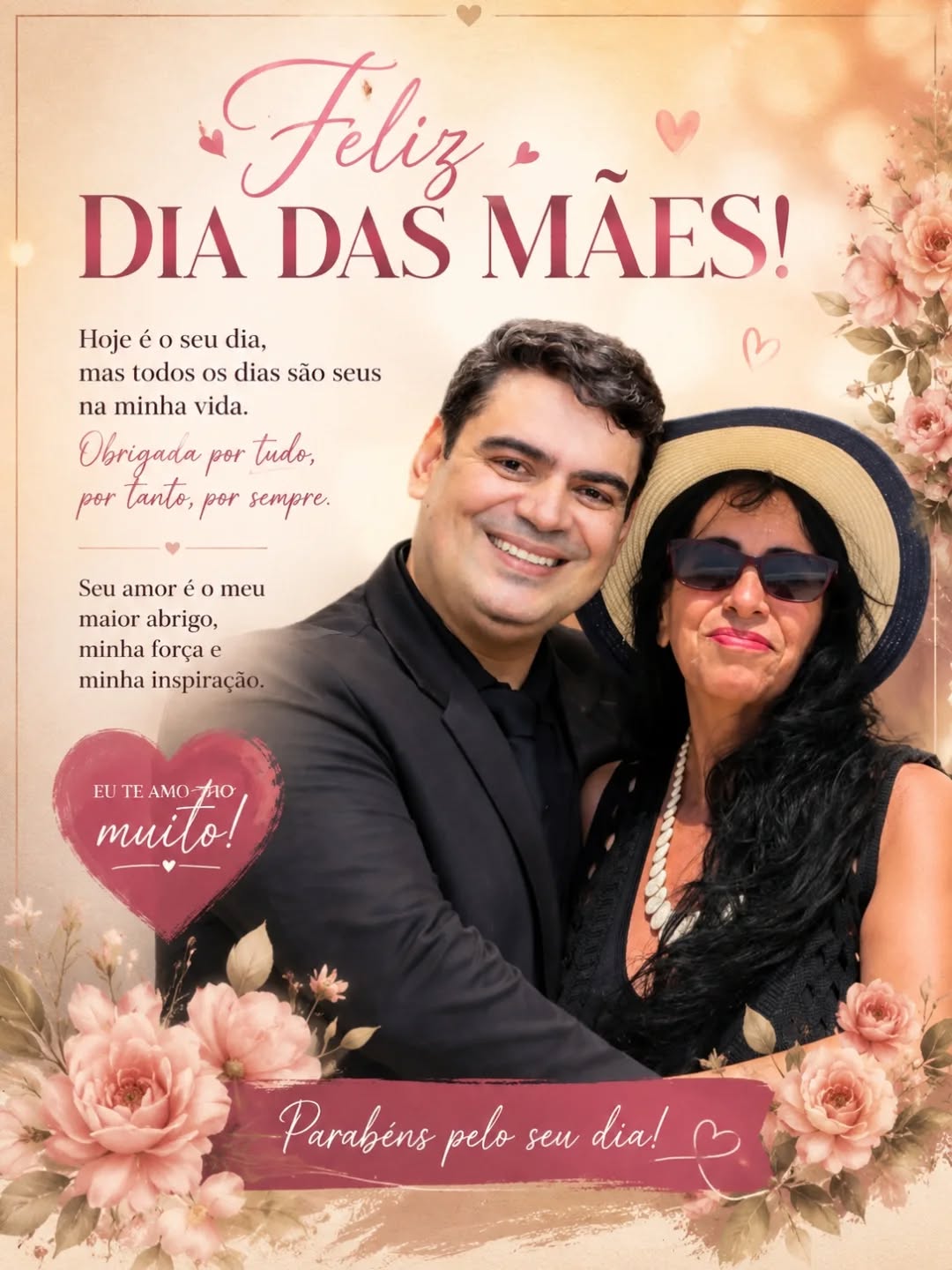 Feliz dia das mães.
