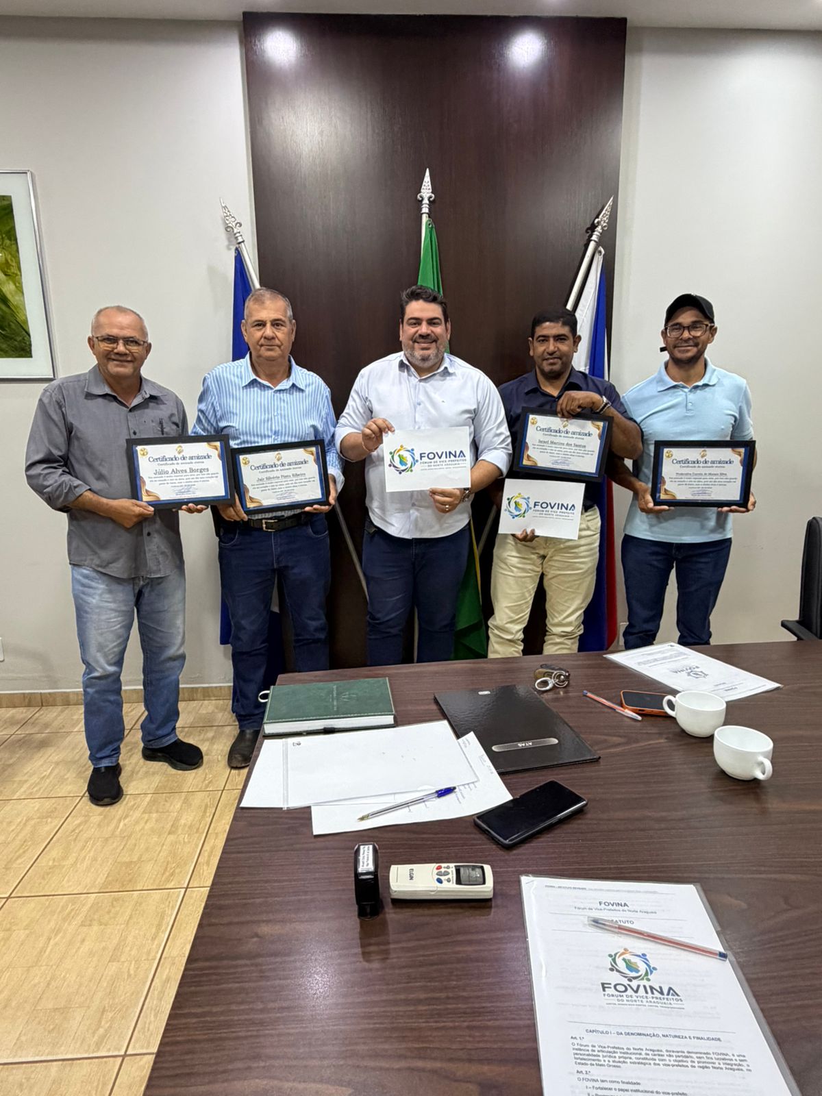 Vice-prefeito Moadil Fernando de Confresa é escolhido como Presidente do FOVINA - Fórum dos Vice-Prefeitos do Norte Araguaia.