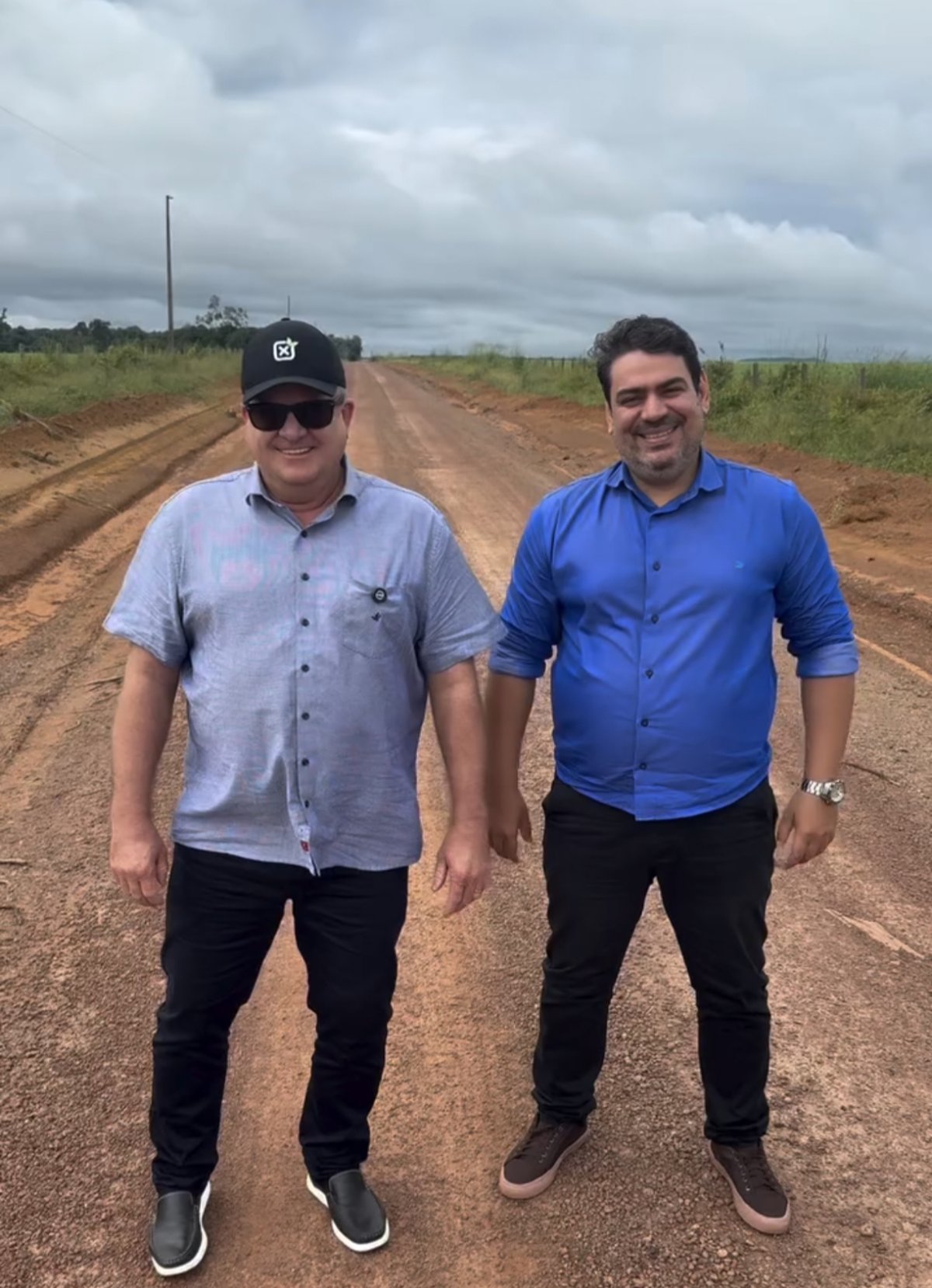 Vice-prefeito Moadil Fernando acompanha obras de recuperação de estradas na zona rural de Confresa.