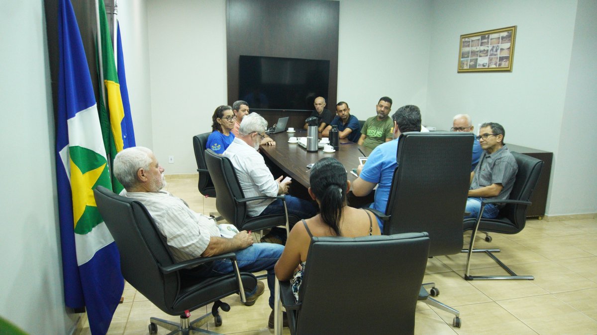 Hoje estive recebendo o Conselho de Pastores de Confresa no Gabinete da Prefeitura.