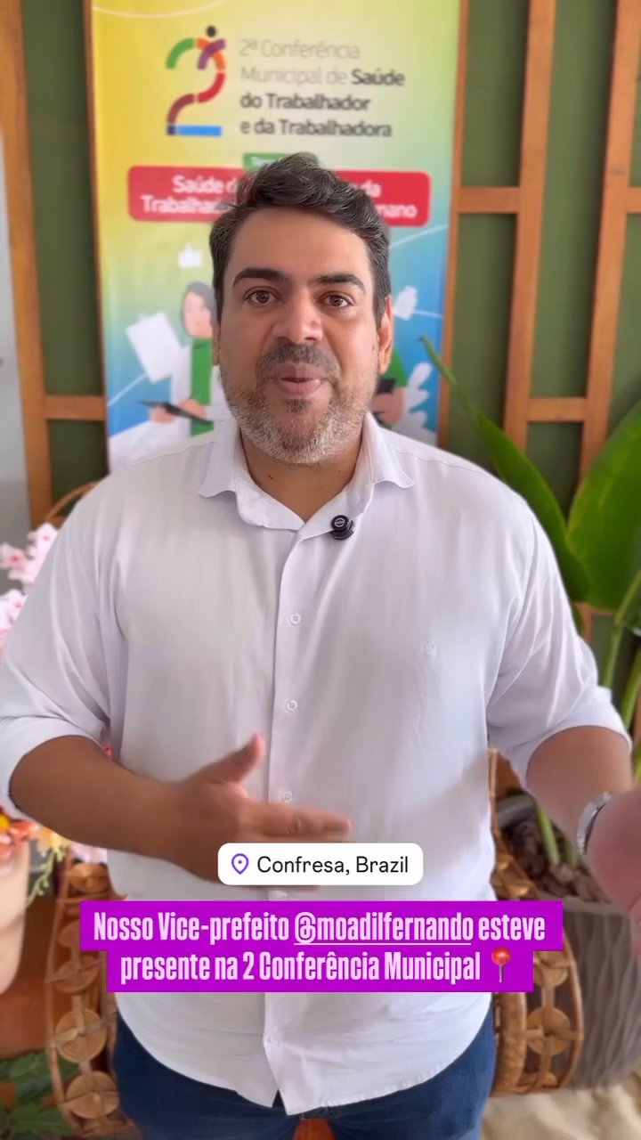 Presente na 2° Conferência municipal de Saúde em Confresa.